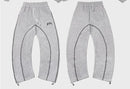 fashion High street hip hop new Y2k men clothing set retro trend casual sportswear personality pattern design loose sweatpants