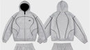 fashion High street hip hop new Y2k men clothing set retro trend casual sportswear personality pattern design loose sweatpants