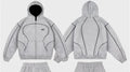 fashion High street hip hop new Y2k men clothing set retro trend casual sportswear personality pattern design loose sweatpants